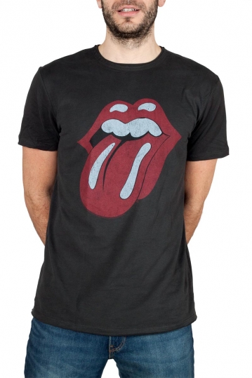 Amplified The Rolling Stones Tongue Era t-shirt charcoal