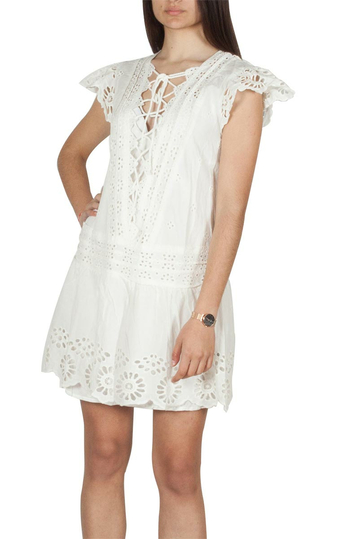 Free People Esperanza eyelet mini dress ivory