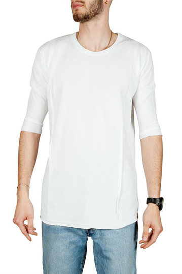 Men's slim fit pique Emanuel Navaro white