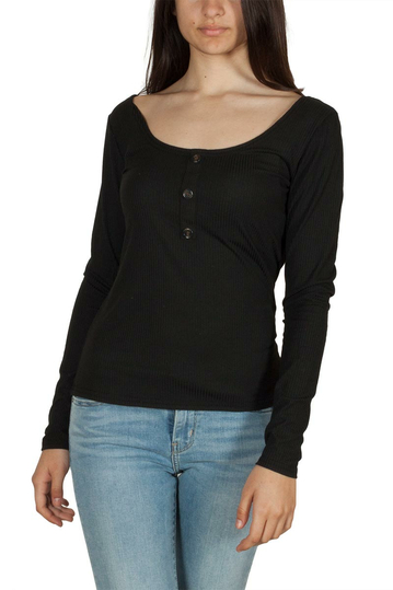 Rut & Circle long sleeve top black