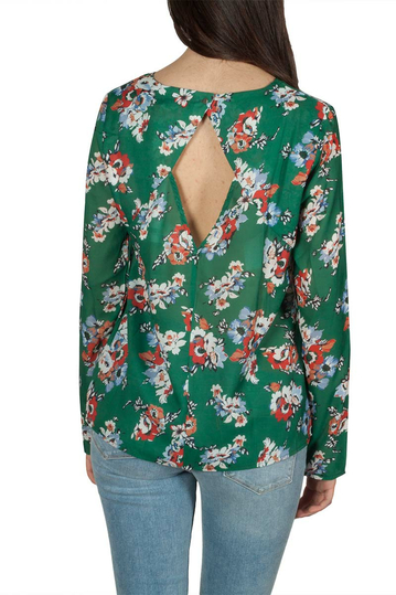 Rut & Circle Vilma open back floral top