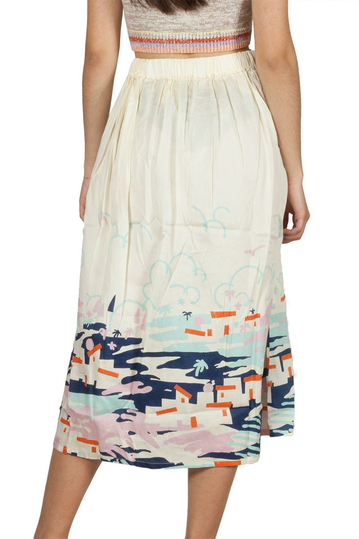 Thinking Mu Ibiza Adela midi skirt