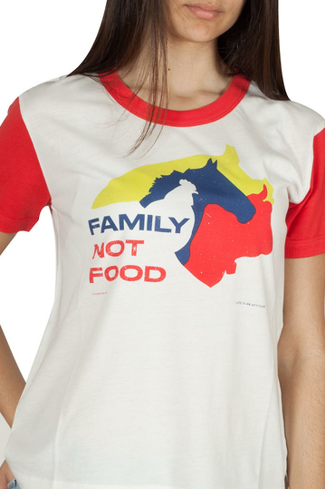 Thinking Mu Family not food retro t-shirt