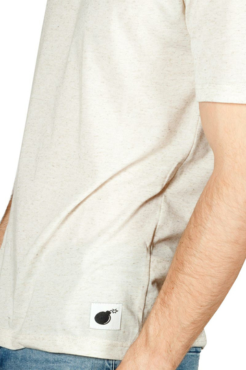 Bigbong ανδρικό t-shirt εκρού μελανζέ