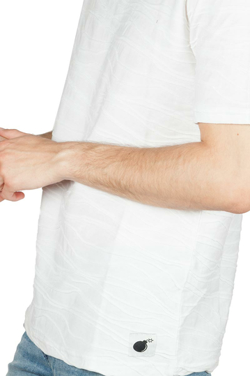 Bigbong ανδρικό t-shirt λευκό με γαζιά