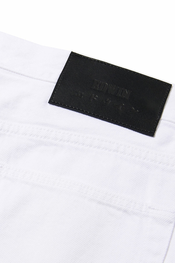 EDWIN Universe cropped denim παντελόνι λευκό