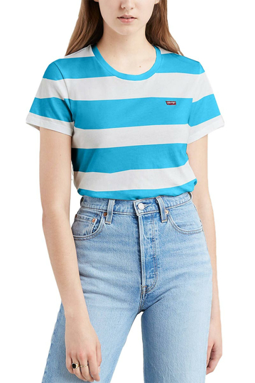 Levi's® perfect tee multi-colored stripe-blue