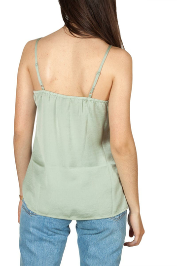Rut & Circle Lycke lace neck cami top green mist