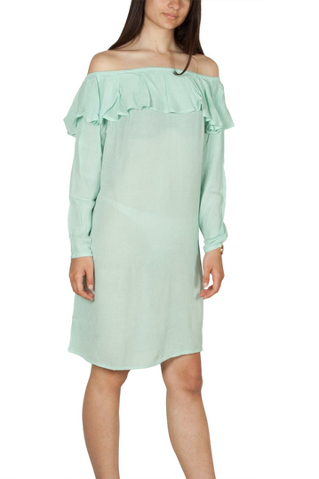 Rut and Circle Singoalla crepe dress green mist