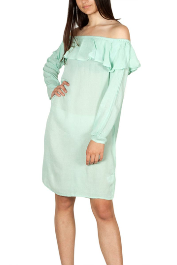 Rut and Circle Singoalla crepe dress green mist