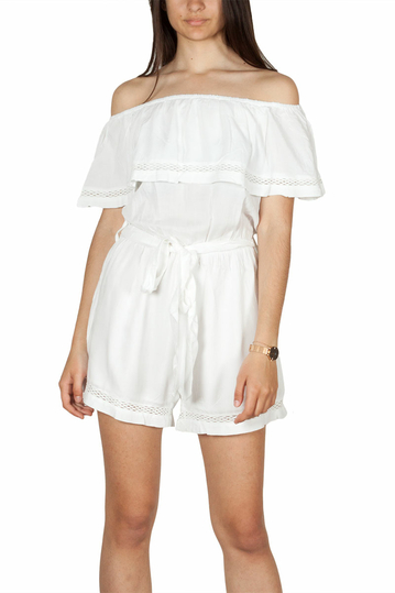 Rut and Circle Singoalla playsuit white