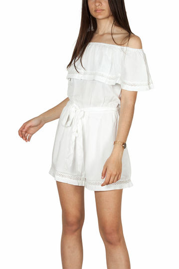 Rut and Circle Singoalla playsuit white