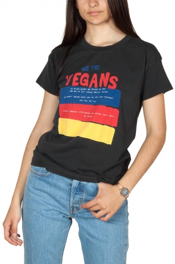 Thinking Mu organic cotton t-shirt Vegans μαύρο
