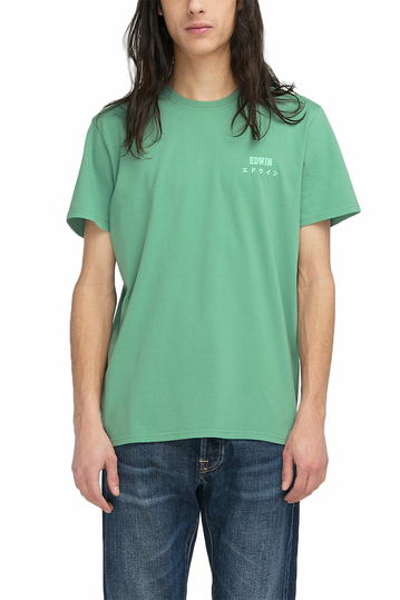 EDWIN Logo chest t-shirt frosty spruce