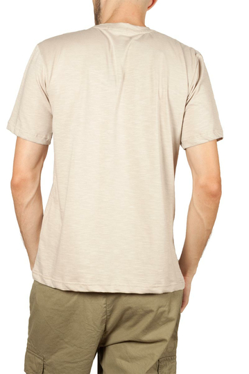 Emanuel Navaro slub t-shirt εκρού