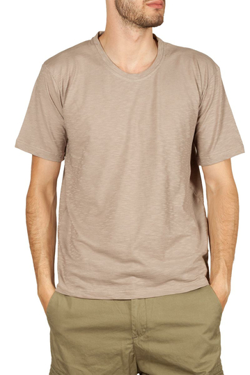 Emanuel Navaro slub t-shirt beige