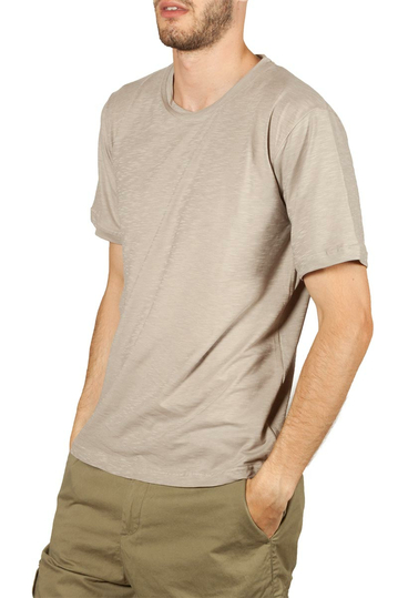 Emanuel Navaro slub t-shirt sand