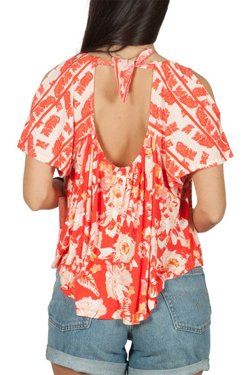 Free People Baja Bebe ριχτό τοπ φλοράλ