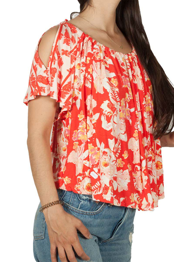 Free People Baja Bebe ριχτό τοπ φλοράλ