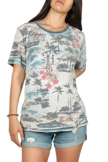 Free People Tourist t-shirt tropical print