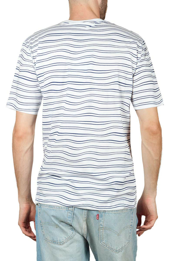 Minimum Wilson ριγέ t-shirt λευκό-μπλε