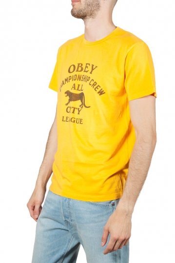 Obey t-shirt All City Panther baked yellow