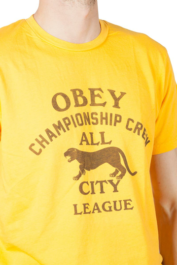 Obey t-shirt All City Panther baked yellow