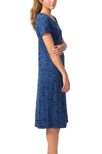 Skunkfunk Santzia μίντι φόρεμα navy blue