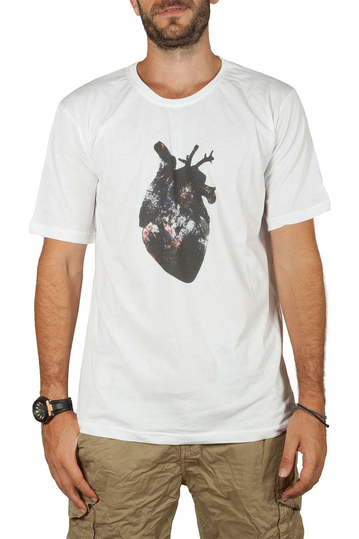 Emanuel Navaro heart print t-shirt white