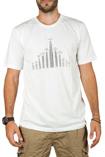 Emanuel Navaro bullets print t-shirt white