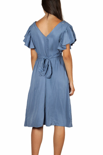 Artlove φόρεμα με κουμπιά και V-πλάτη