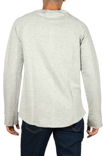 Emanuel Navaro distressed φούτερ γκρι μελανζέ