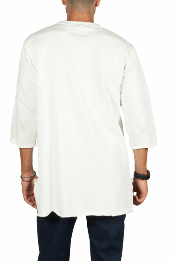 Emanuel Navaro ασύμμετρο φούτερ εκρού