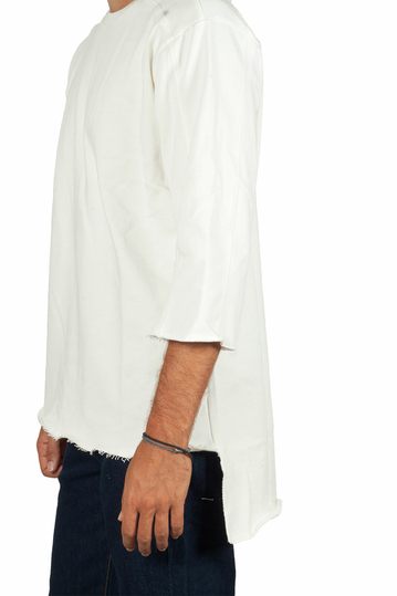 Emanuel Navaro ασύμμετρο φούτερ εκρού