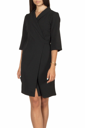 Migle + me wrap dress black