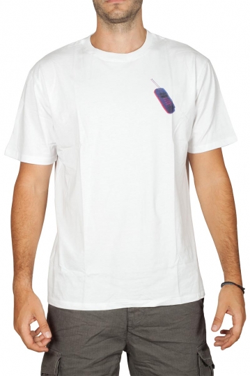 Minimum Aarhus t-shirt λευκό με πριντ κινητό