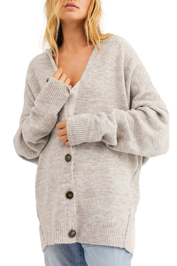 Free People Eucalyptus cardigan heather grey