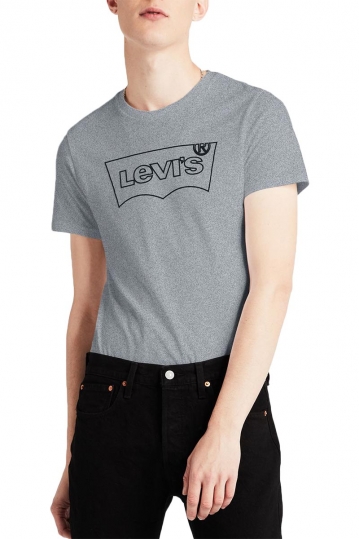 Levi's® outline logo classic t-shirt heather grey