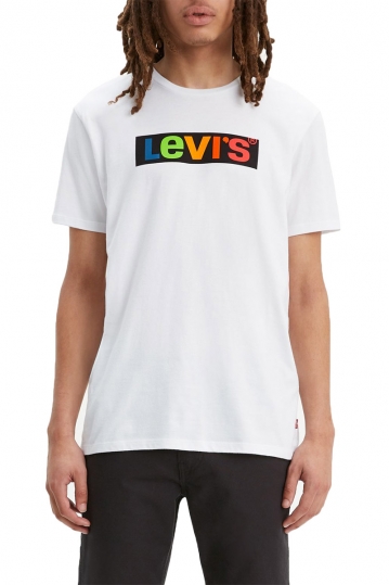 Levi's® Rainbow box tab logo t-shirt white