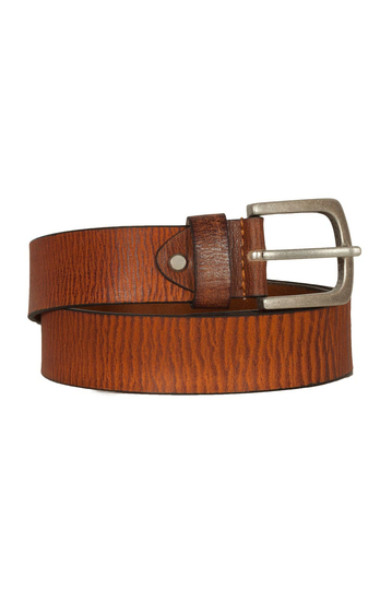 Men's leather belt tan