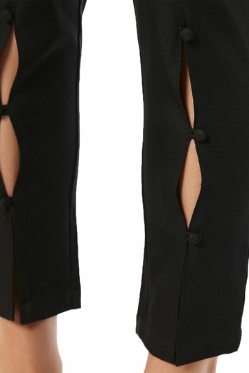 Rut & Circle Jessie button pants black