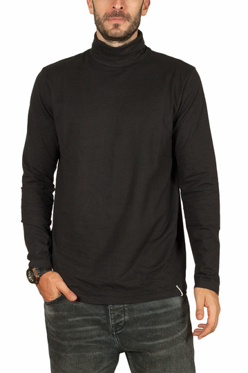 Anerkjendt Akkomet organic cotton turtleneck tee black