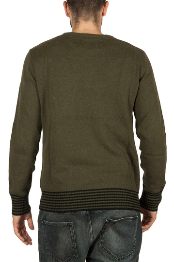 Anerkjendt Akcabe πουλόβερ σκούρο λαδί