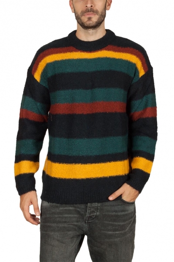 Anerkjendt Akthim striped knit jumper multi