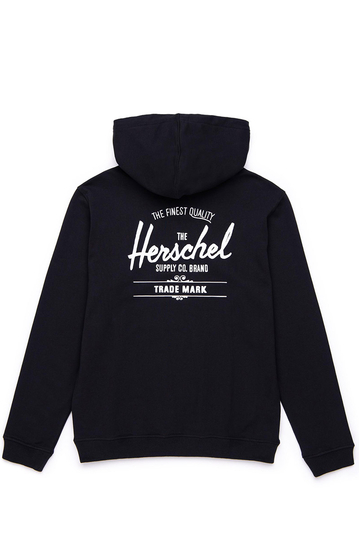 Herschel Supply Co. ανδρικό φούτερ κουκούλα μαύρο με classic logo