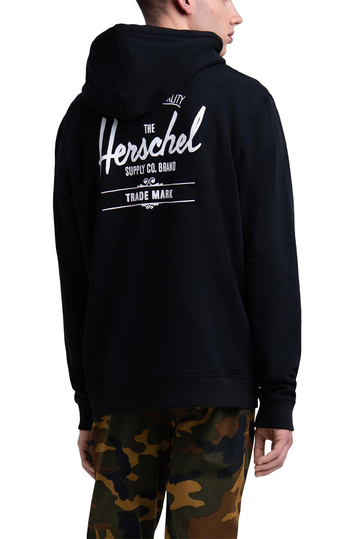 Herschel Supply Co. ανδρικό φούτερ κουκούλα μαύρο με classic logo