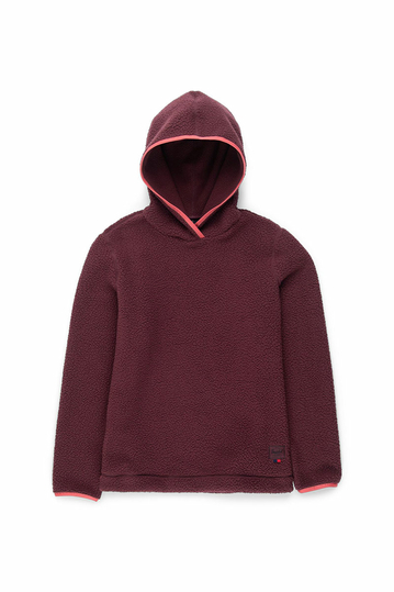 Herschel Supply Co. sherpa hoodie plum