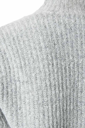 Rut & Circle Marielle turtleneck jumper light grey melange