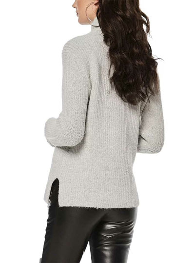 Rut & Circle Marielle turtleneck jumper light grey melange