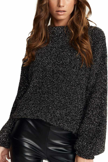 Rut & Circle Stella glitter knit black/silver